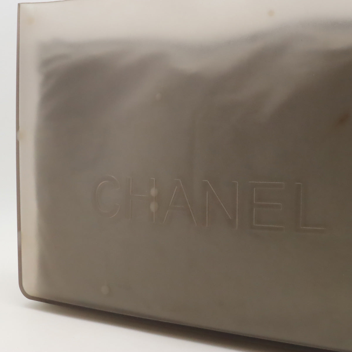 Chanel Logo Rubber Tote Bag