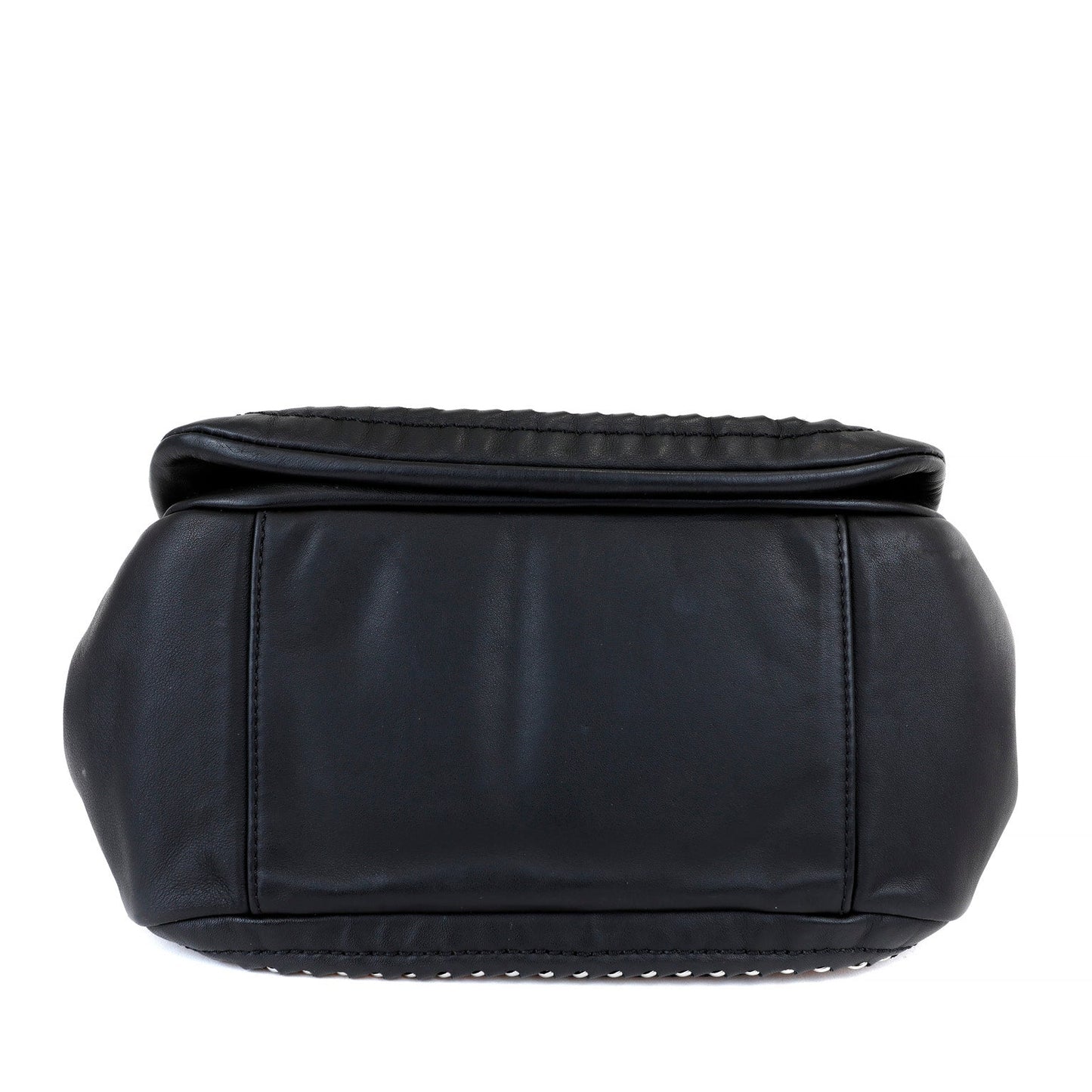 Chanel Black Lambskin Flap Bag with All Around Silver Chain
