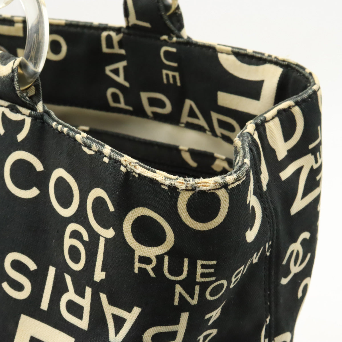 Chanel Canvas Logo Tote Bag A18303