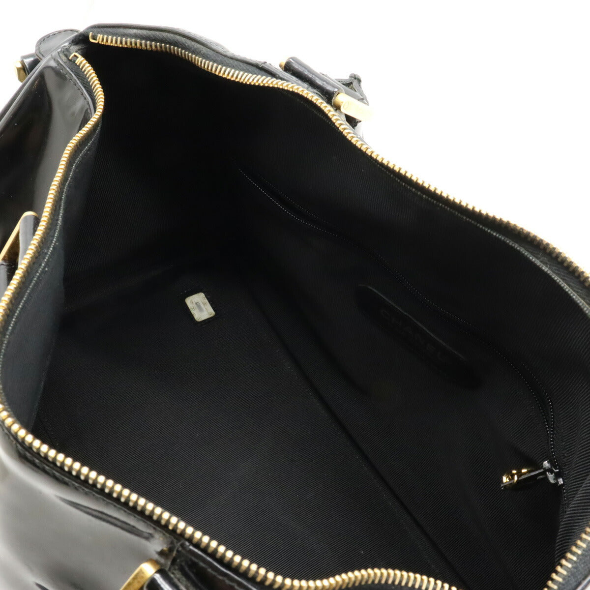 Chanel Coco Mark Patent Leather Handbag
