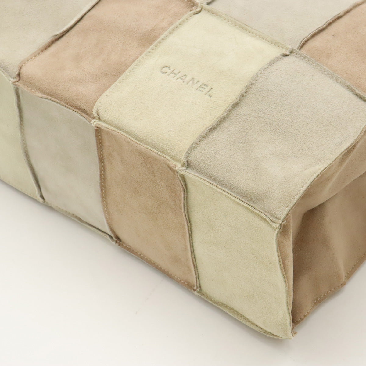 Chanel Suede Patchwork Tote Bag