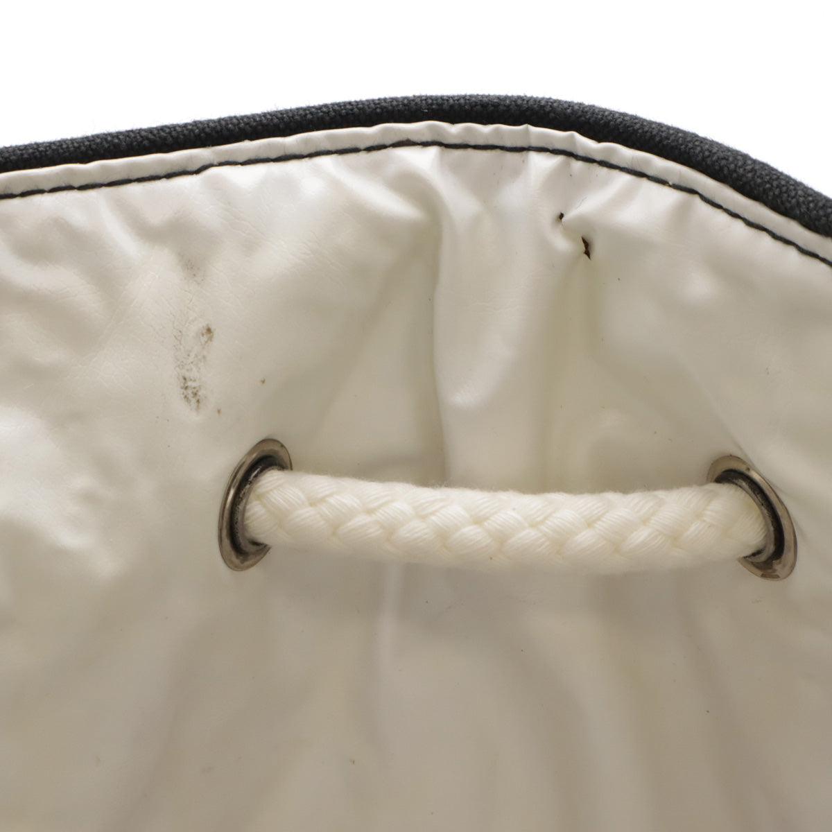 Chanel Canvas Vinyl Logo Print Shoulder Bag