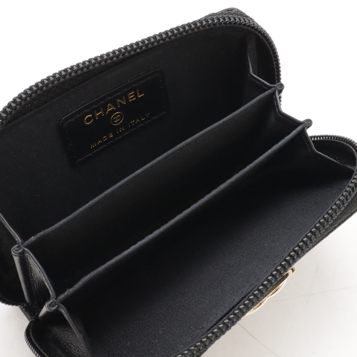 Chanel BOY CHANEL Caviar Leather Coin Case A80602
