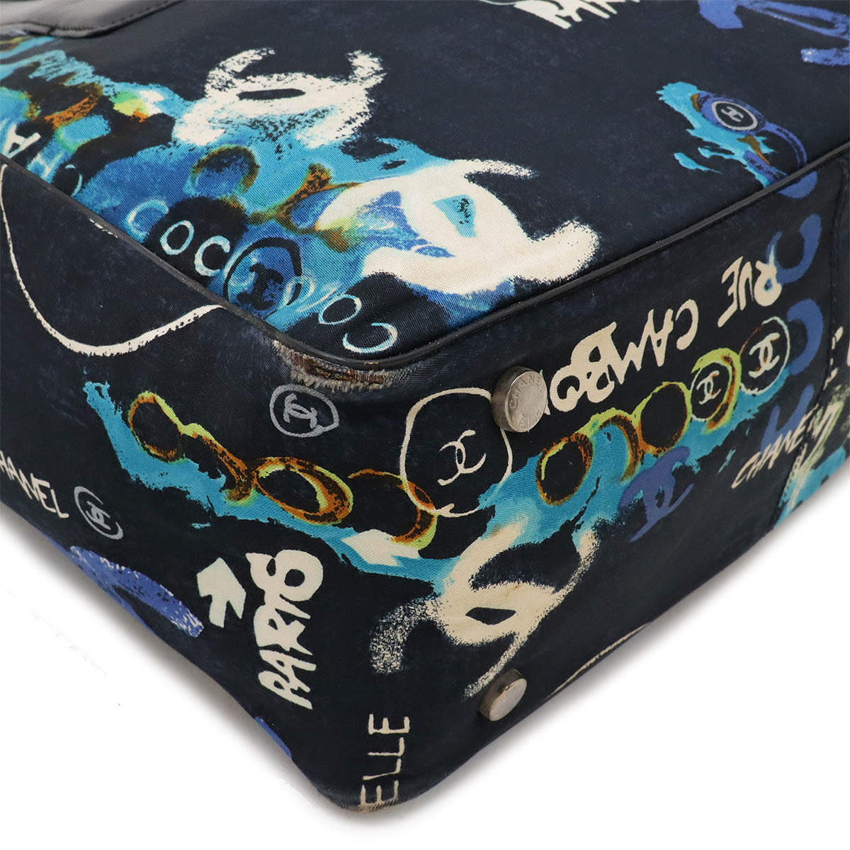 Chanel New Travel Line Tote PM Cotton Leather