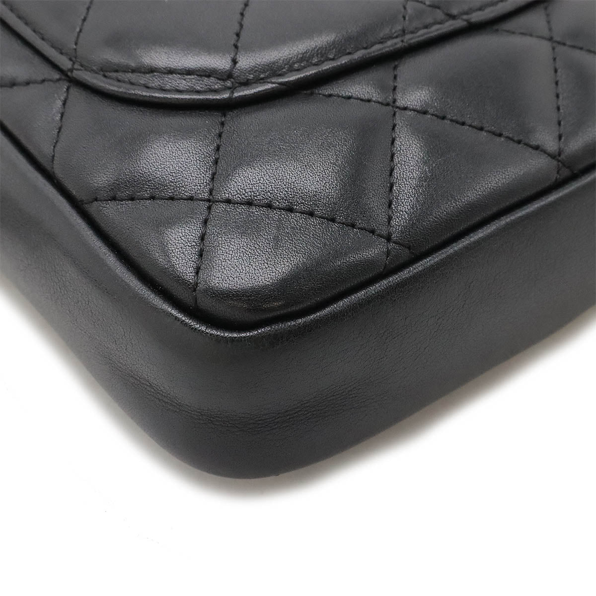 Chanel Cambon Line Coco Mark Shoulder Bag Black