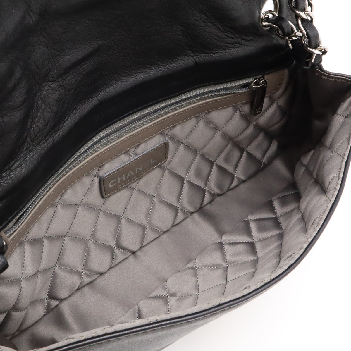 Chanel Leather Coco Mark W Chain Shoulder Bag
