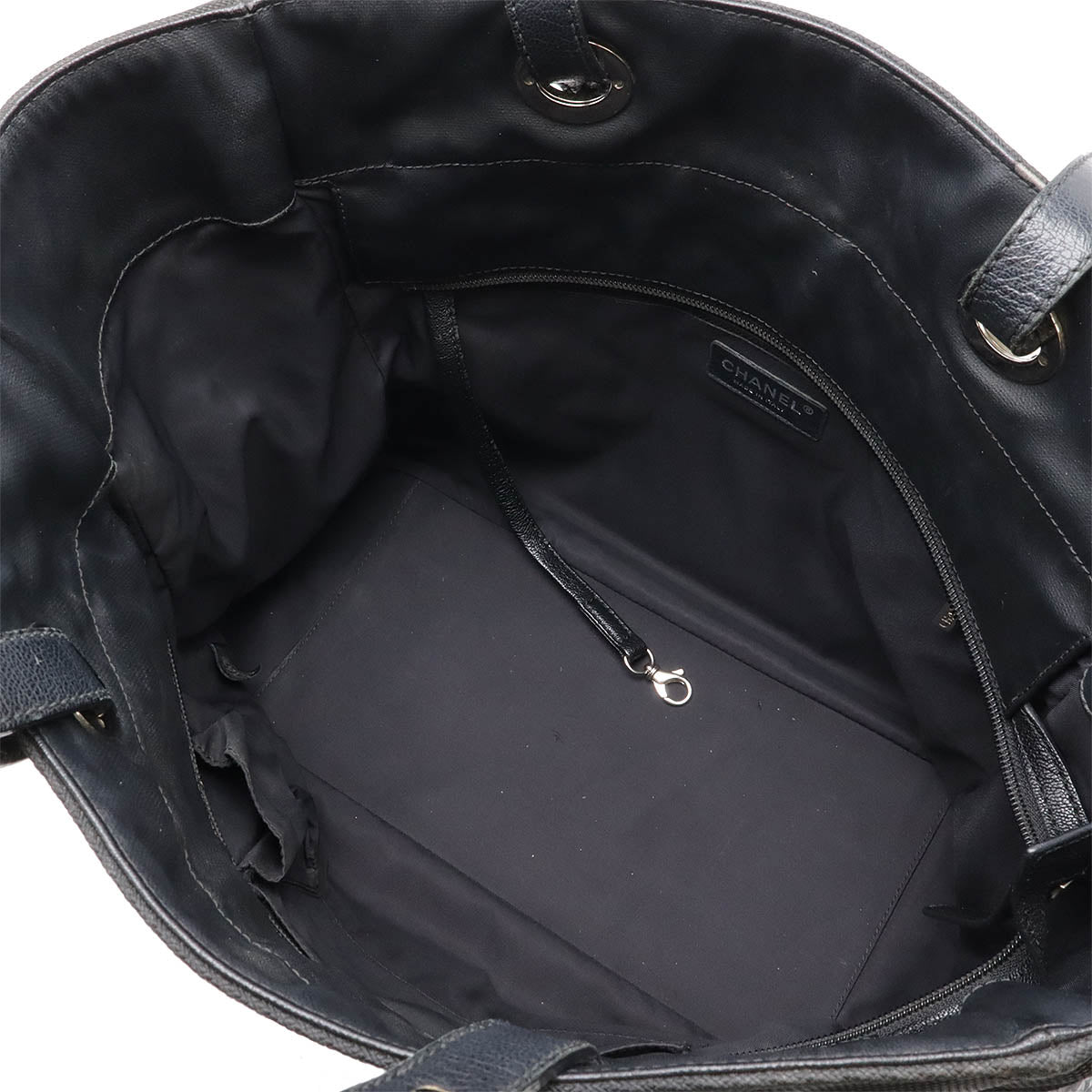Chanel Paris Biarritz Tote GM Coated Canvas Leather