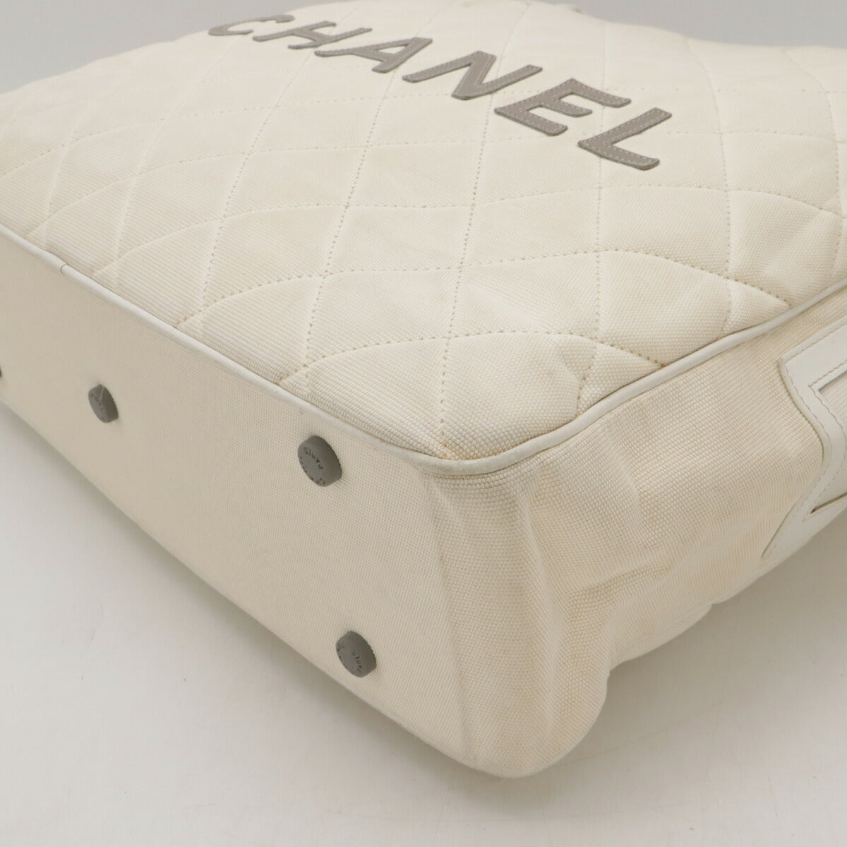 Chanel Canvas Leather Logo Handbag