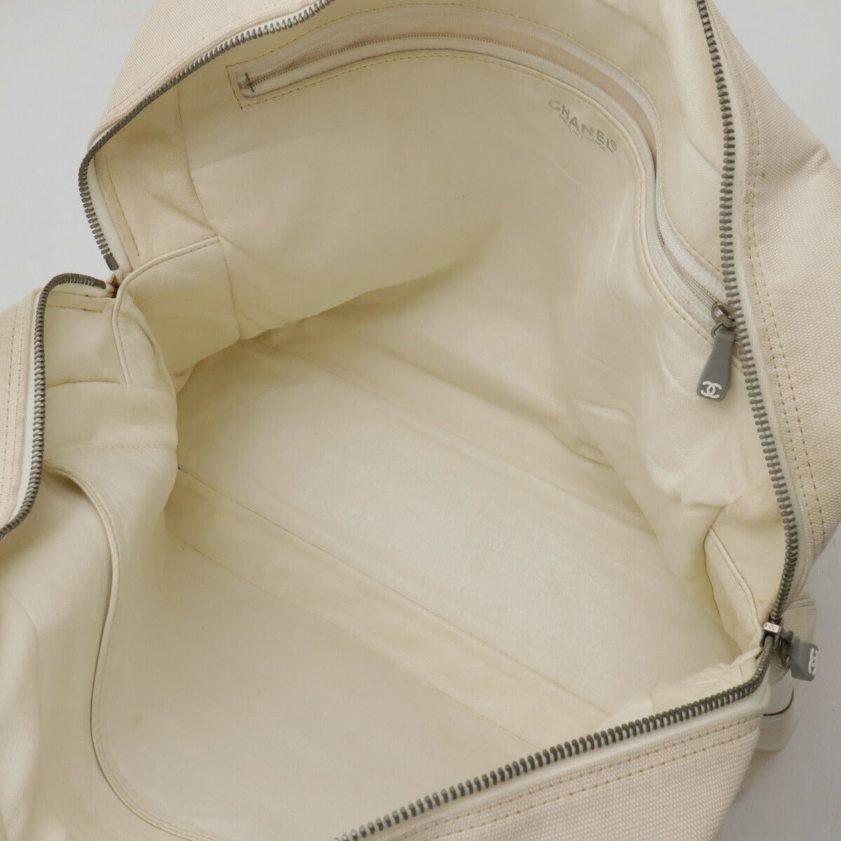 Chanel Canvas Leather Logo Handbag