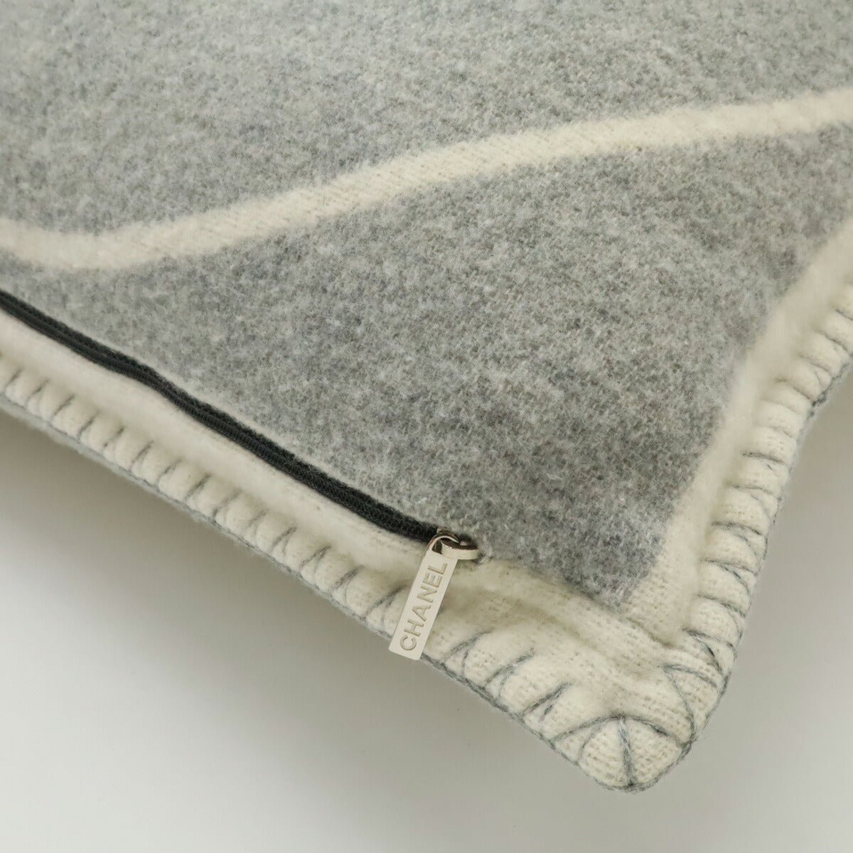 Chanel CC Logo Wool Cashmere Cushion