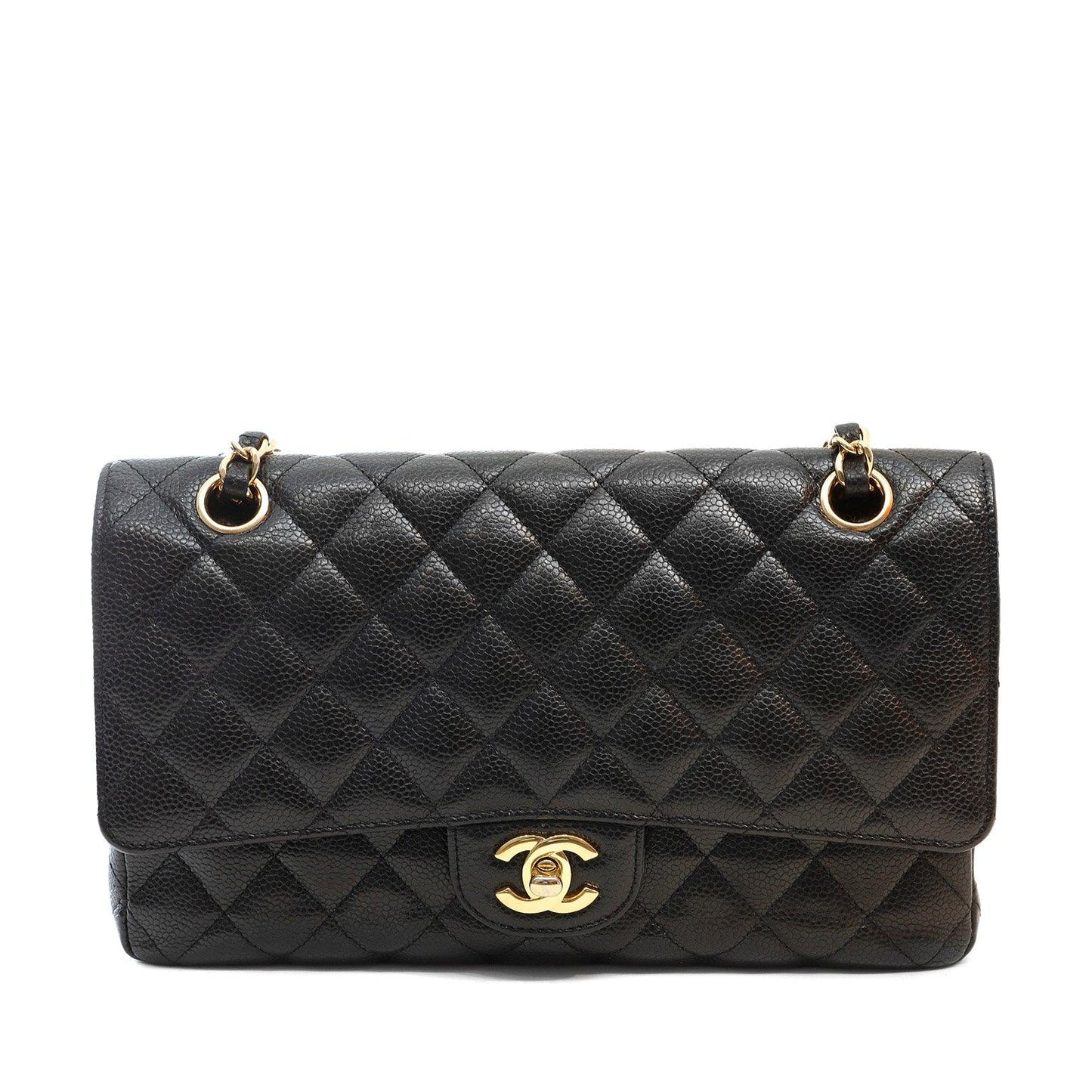 Chanel Black Caviar Medium Classic w/ Gold Hardware