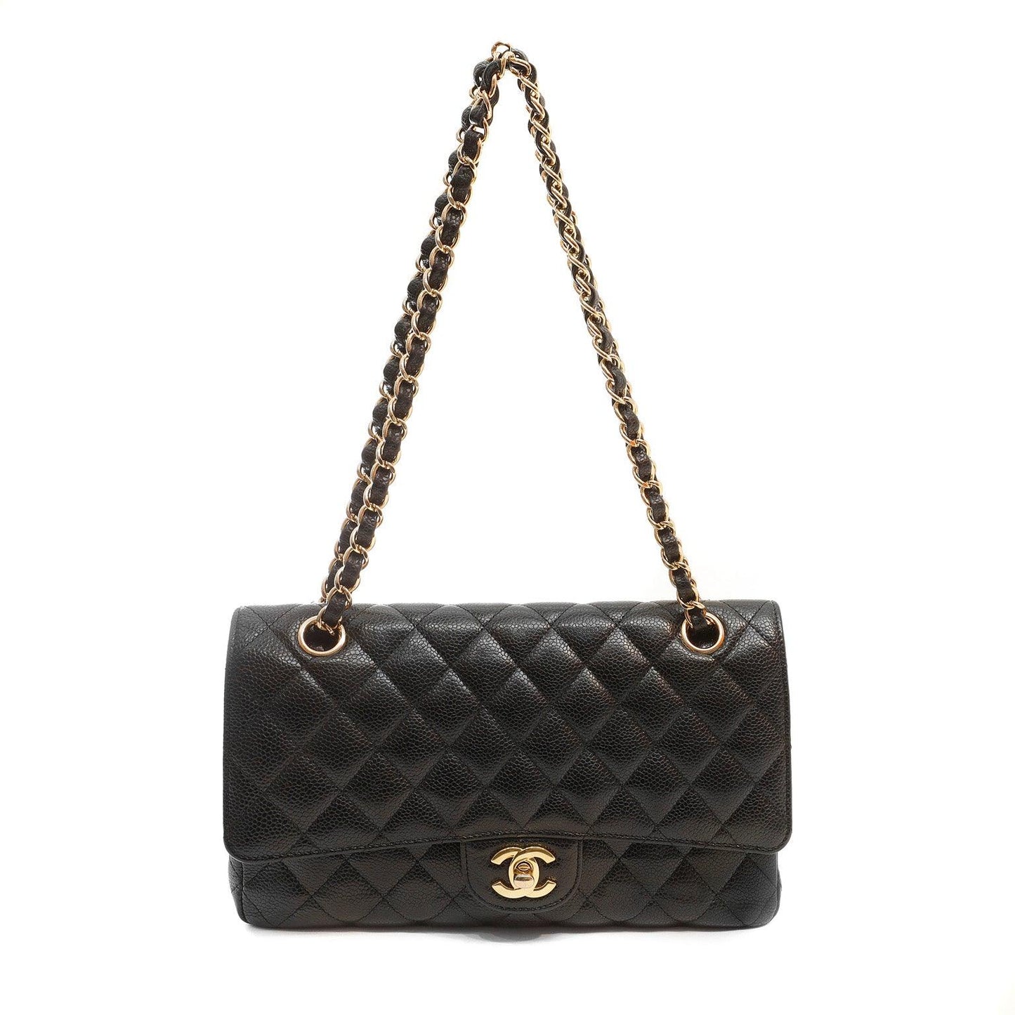 Chanel Black Caviar Medium Classic w/ Gold Hardware