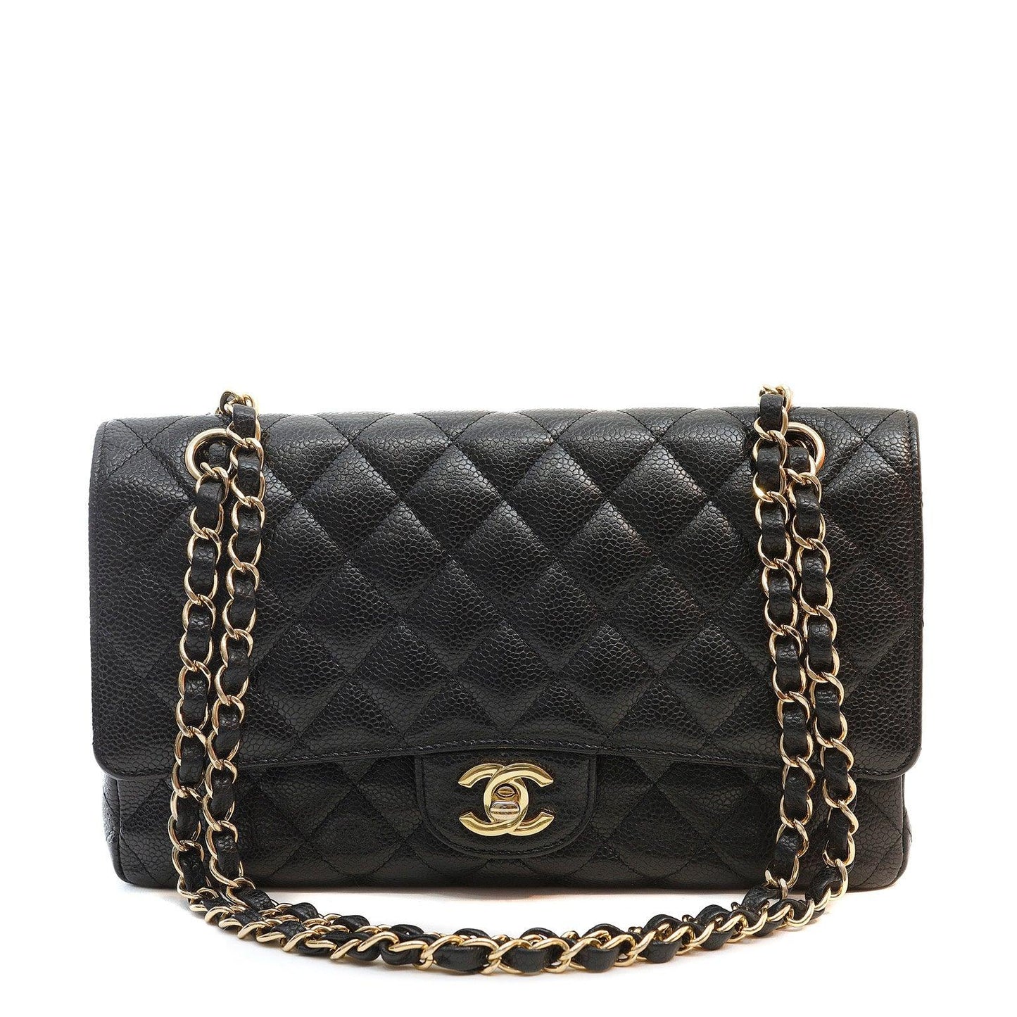 Chanel Black Caviar Medium Classic w/ Gold Hardware