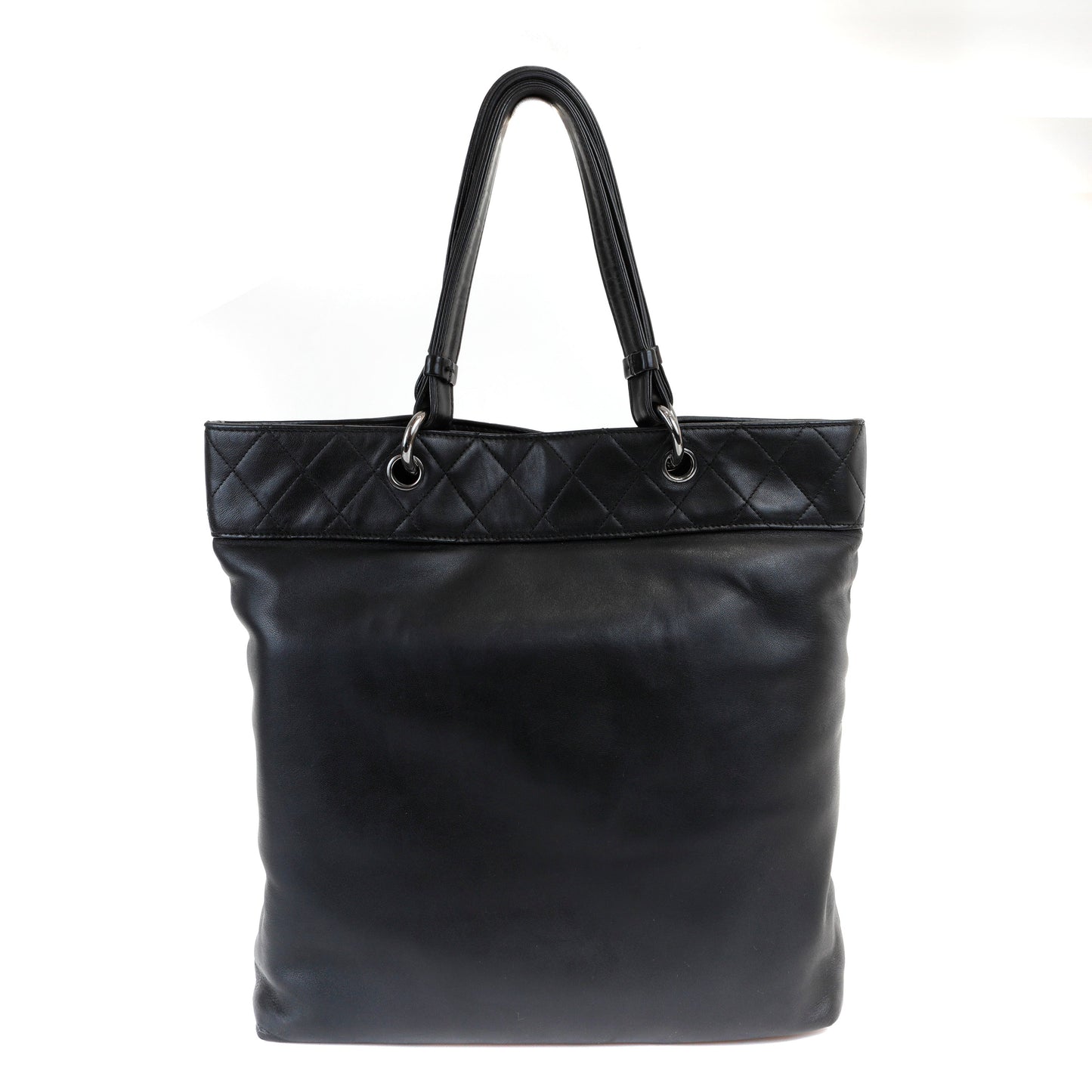 Chanel Black Lambskin Grand Cabernet Tote with Dripping Chains