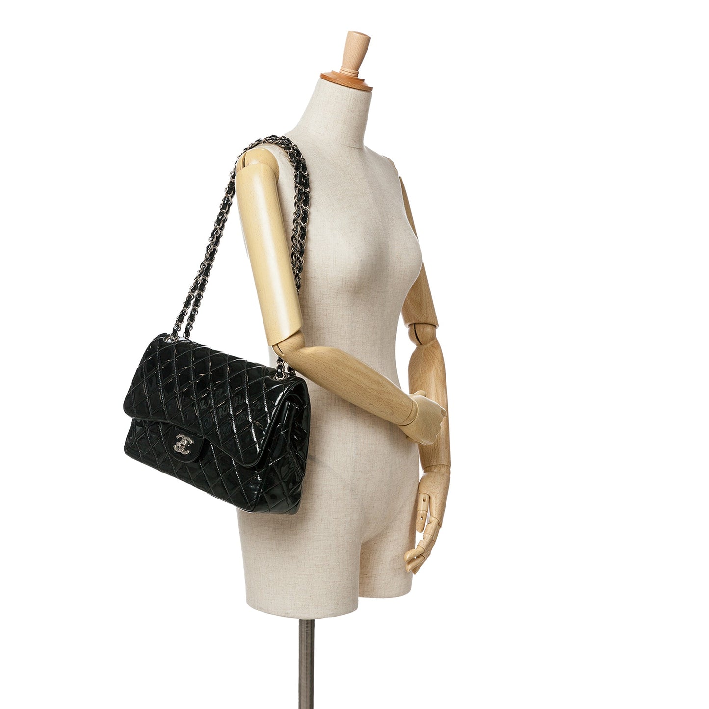 Chanel Sac Jumbo Classic Patent Double Flap