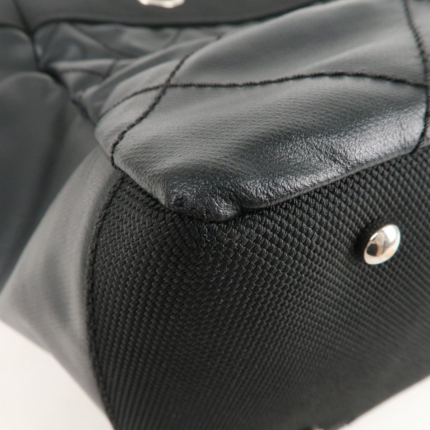 CHANEL Paris Biarritz MM Coated Canvas Leather Tote Bag A34209