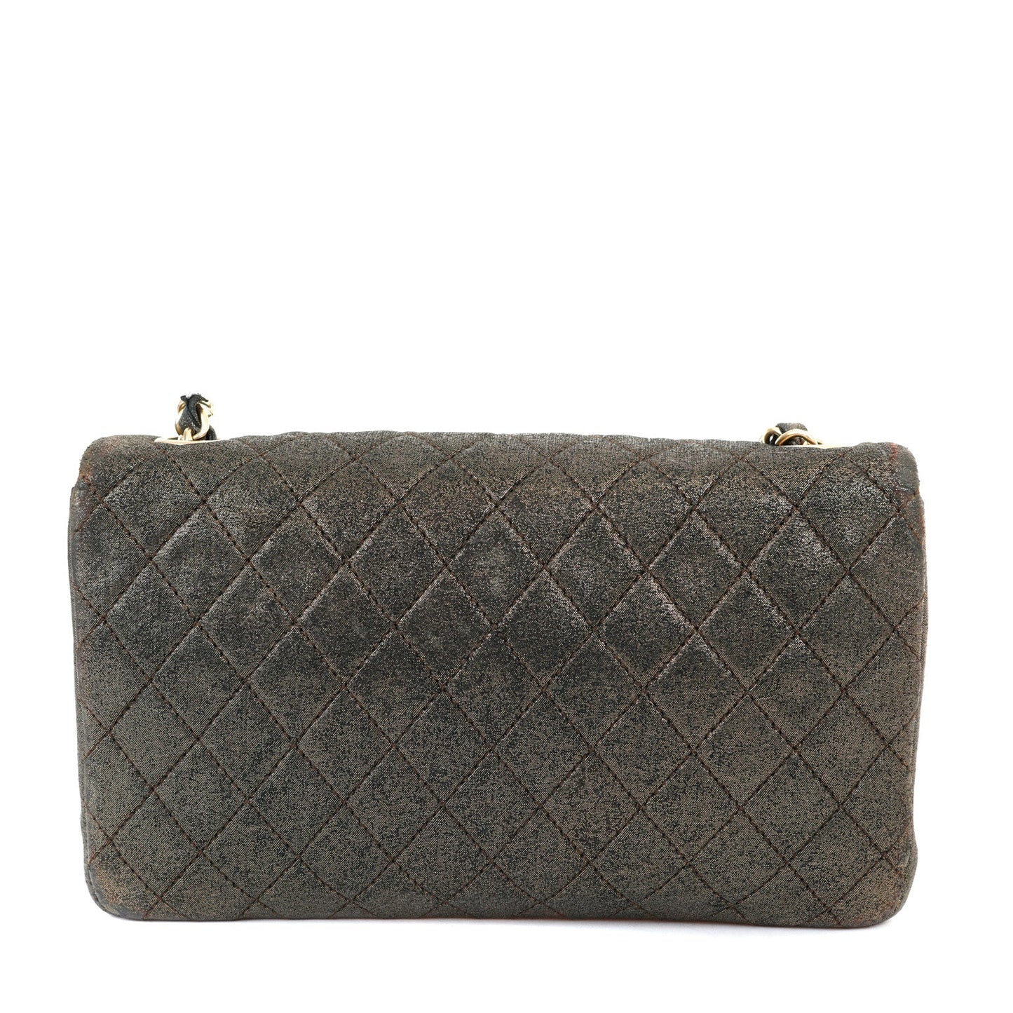 Chanel Metallic Black and Gold Crystal Flap Bag