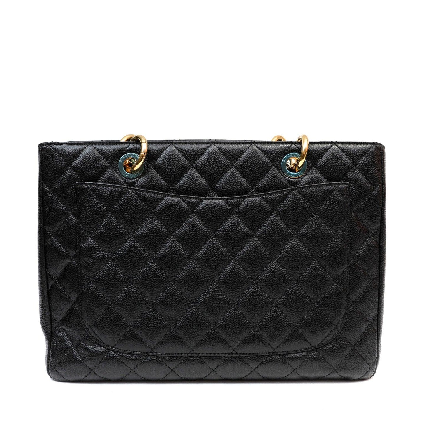 Chanel Black Caviar Grand Shopping Tote GST