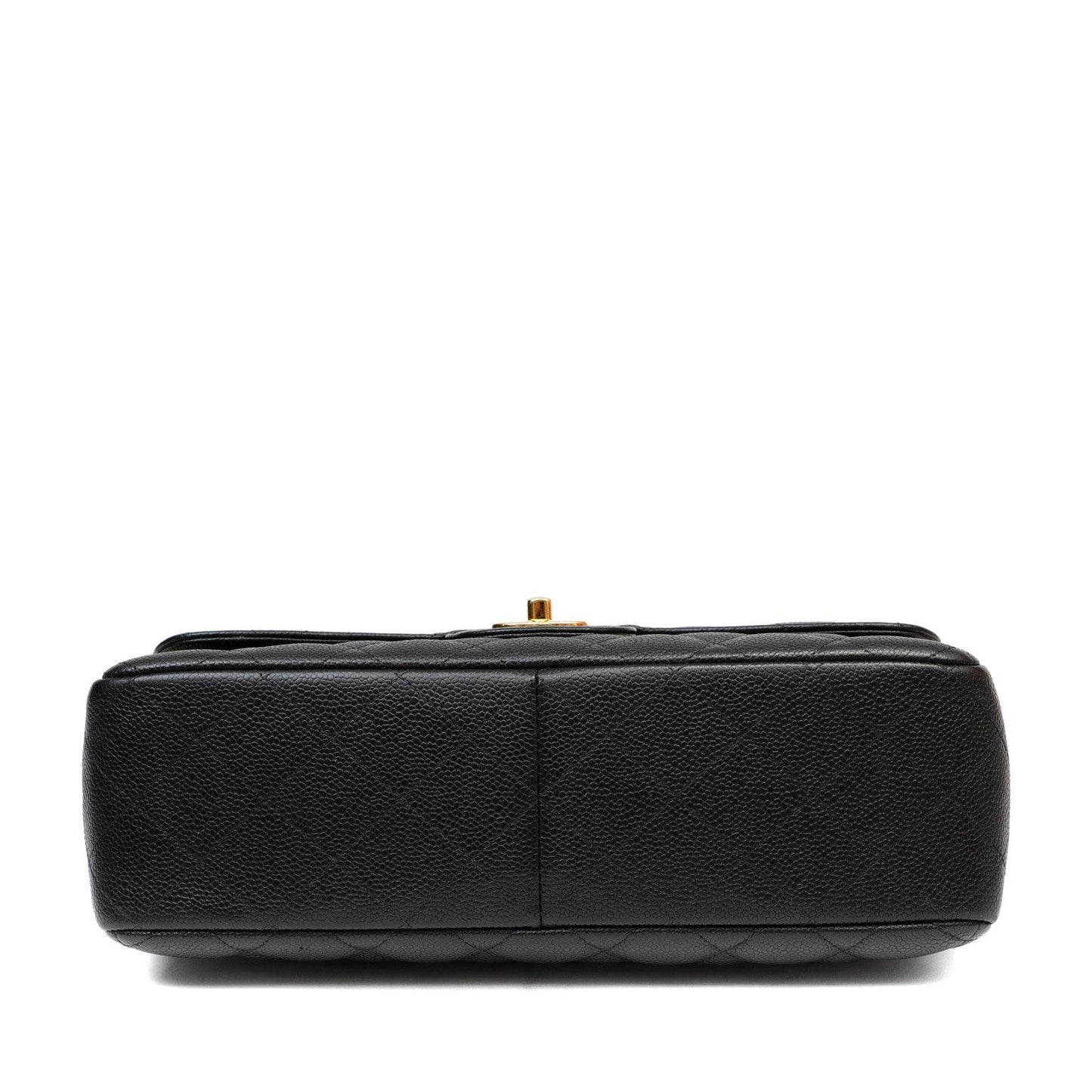 Chanel Black Caviar Jumbo Classic with Gold Hardware