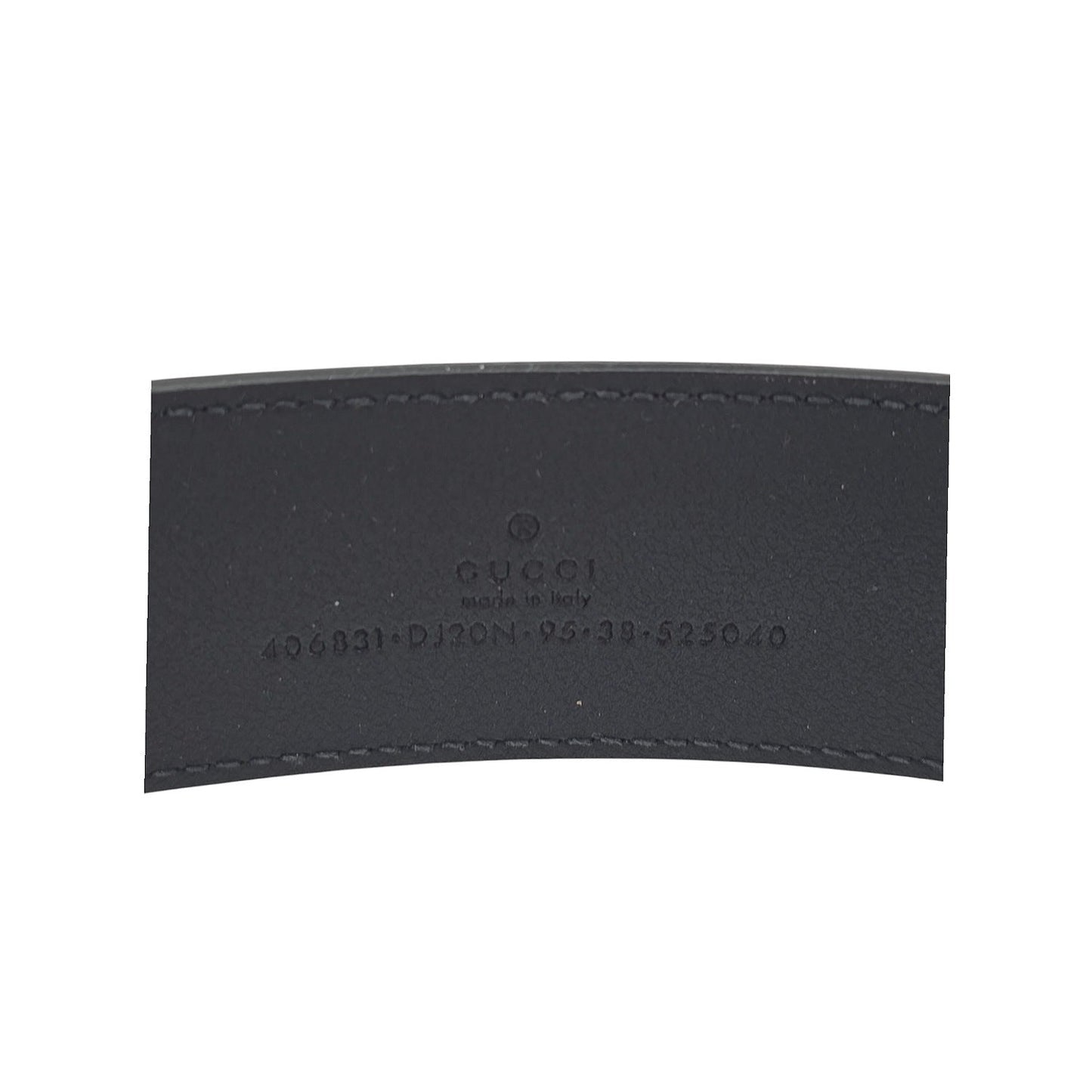 Gucci 40mm GG Textured Dollar Calfskin Belt Sz 95/38