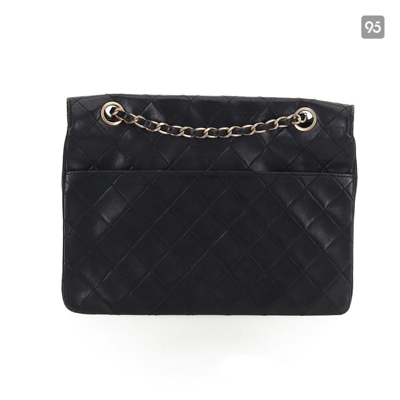 Chanel CC Quilted Leather Flap Bag Leather Shoulder Bag in New Condition