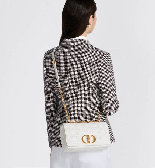 DR346 Medium Dior Caro Bag / HIGHEST QUALITY VERSION / 10 x 6 x 3 inches