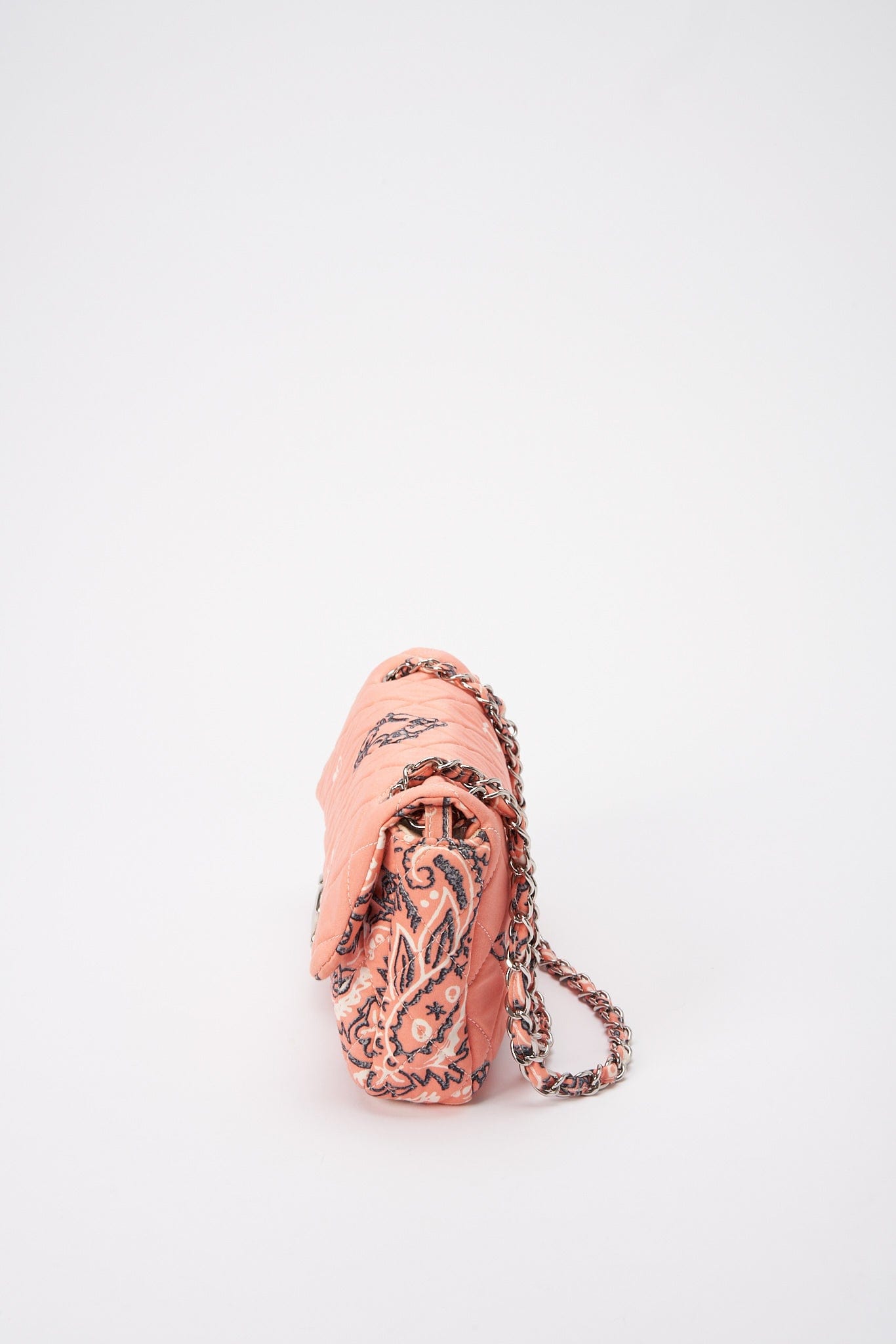 Chanel Bandana Paisley Print Cotton Flap Bag