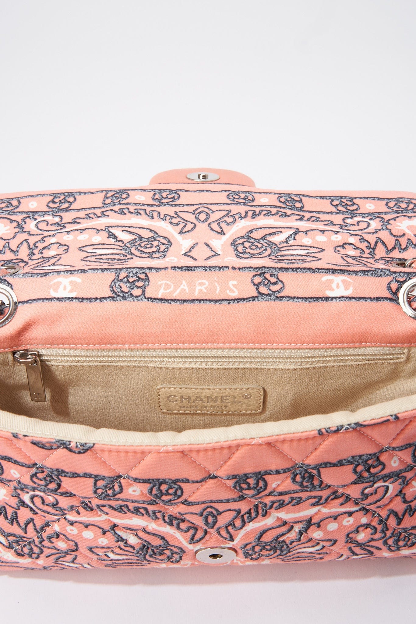 Chanel Bandana Paisley Print Cotton Flap Bag