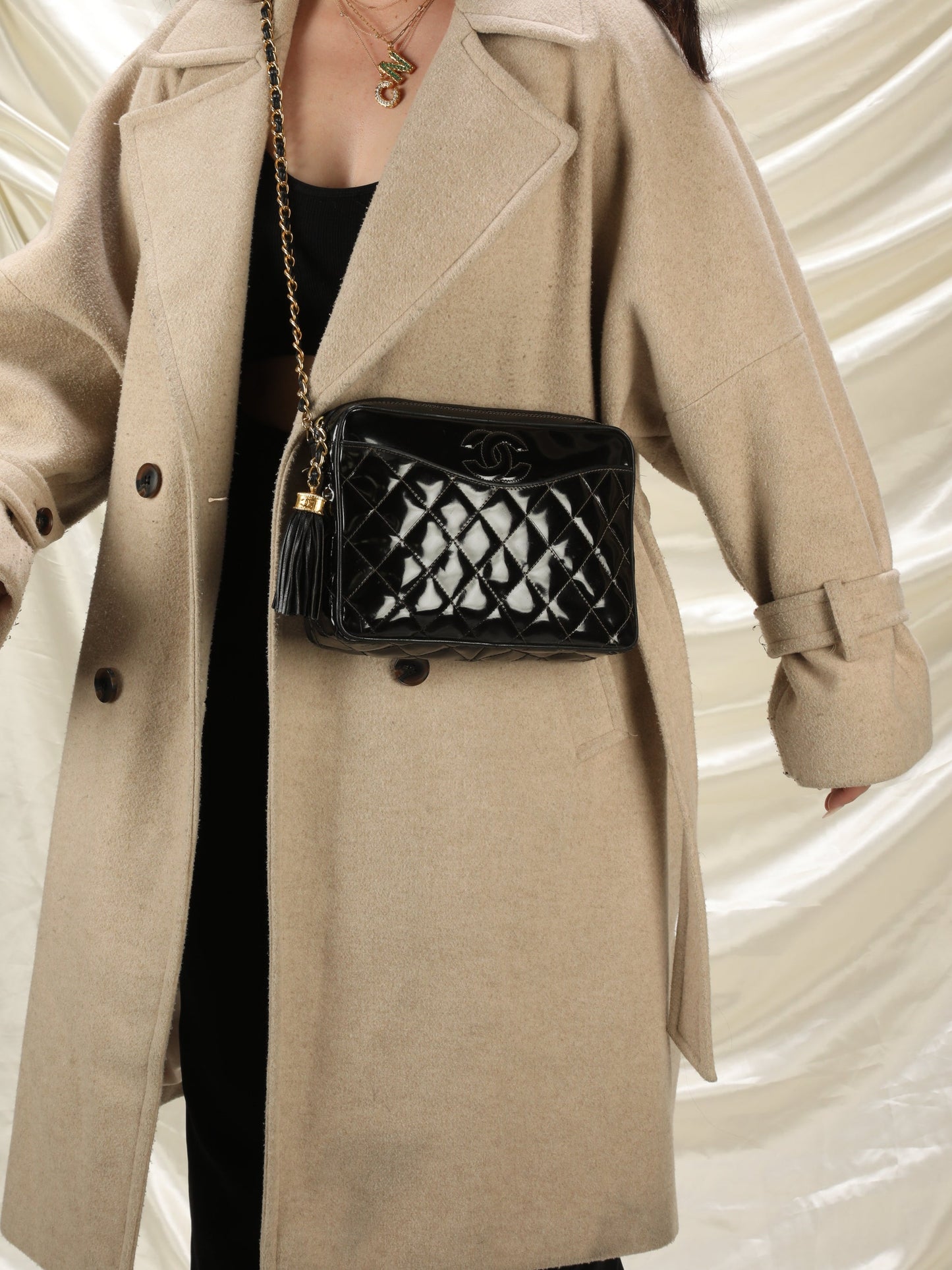 Chanel Patent Camera Bag