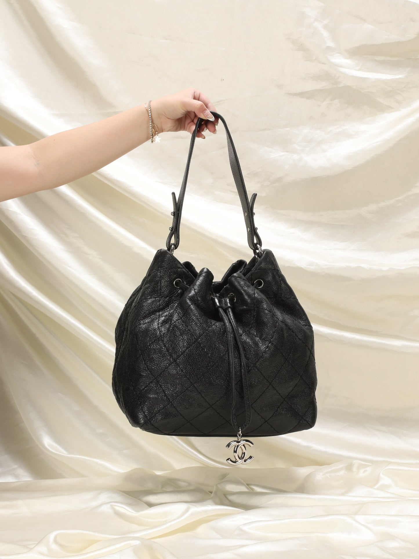 Chanel Caviar Quilted Bucket Bag