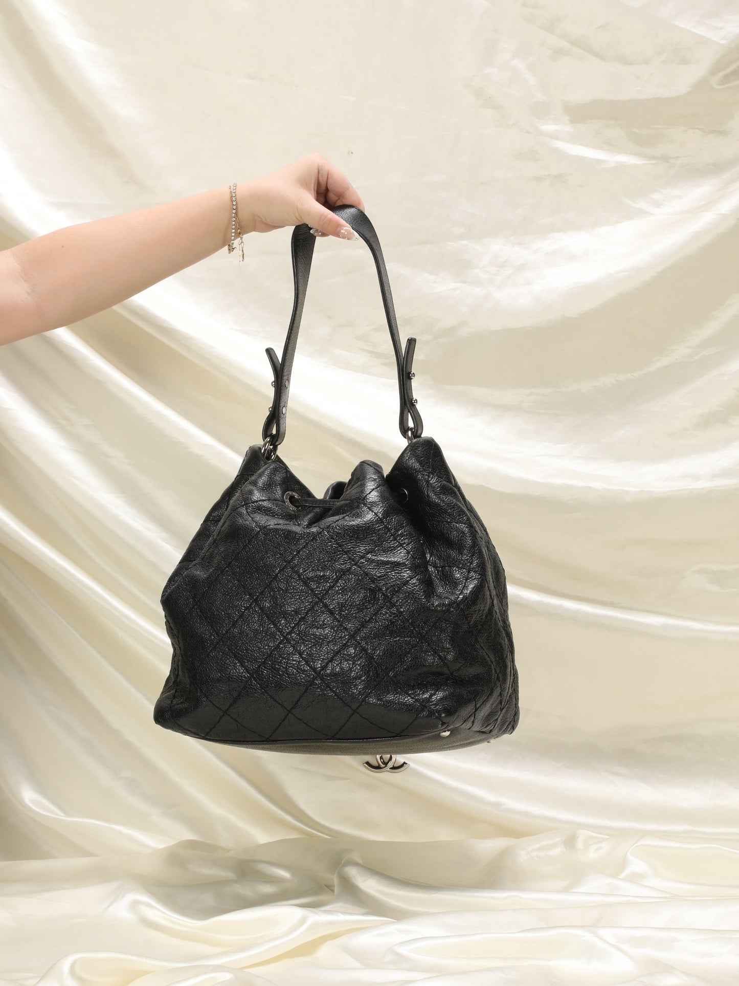 Chanel Caviar Quilted Bucket Bag