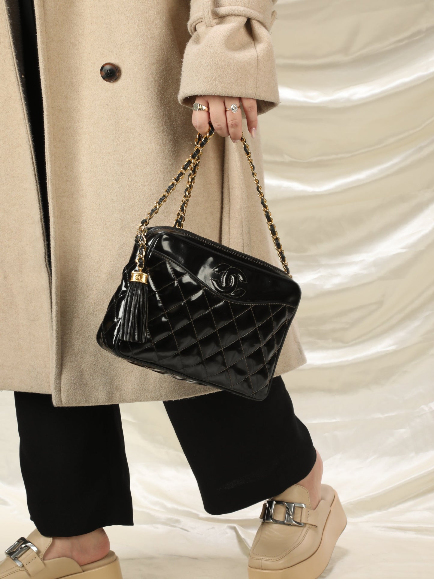 Chanel Patent Camera Bag
