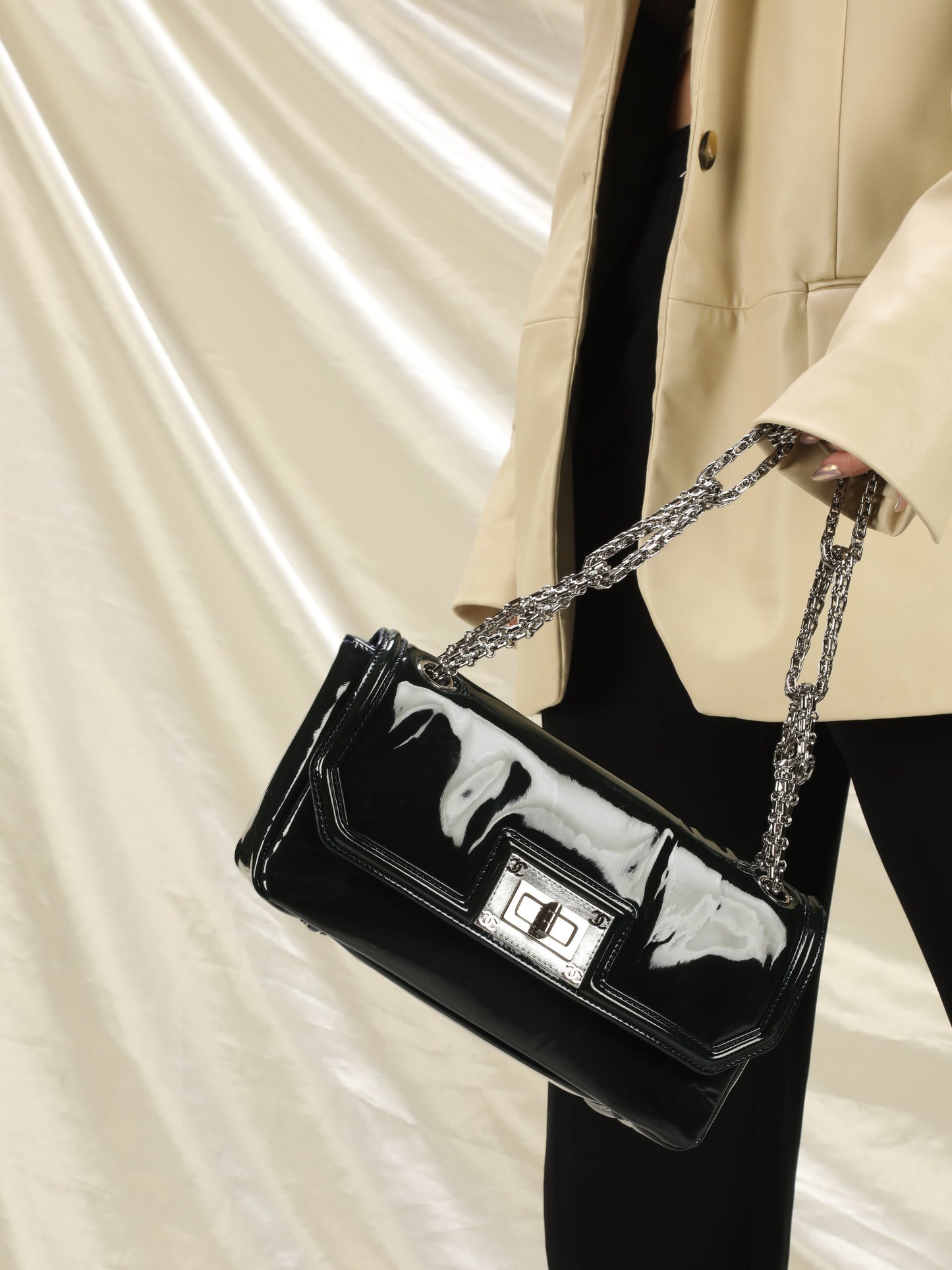Chanel Patent Chain Bag