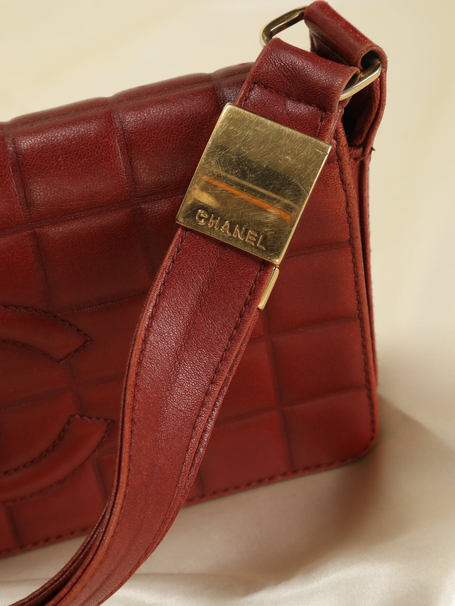 Chanel Burgundy Chocolate Bar