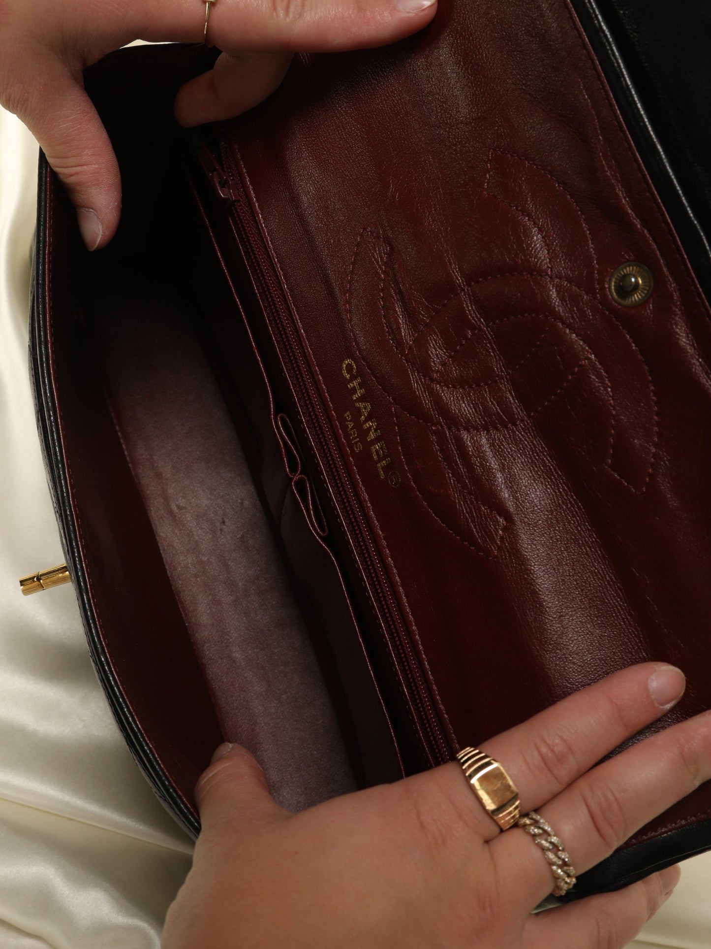 Chanel Two-Tone Medium Flap Bag