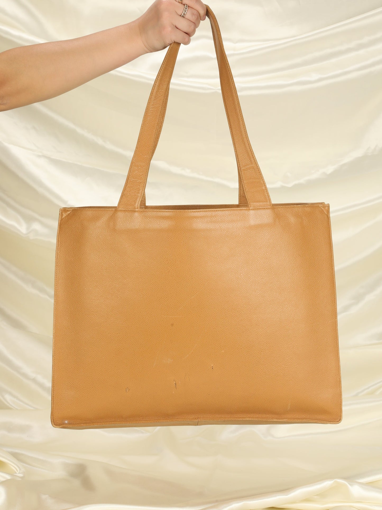 Chanel Caviar Nude Tote