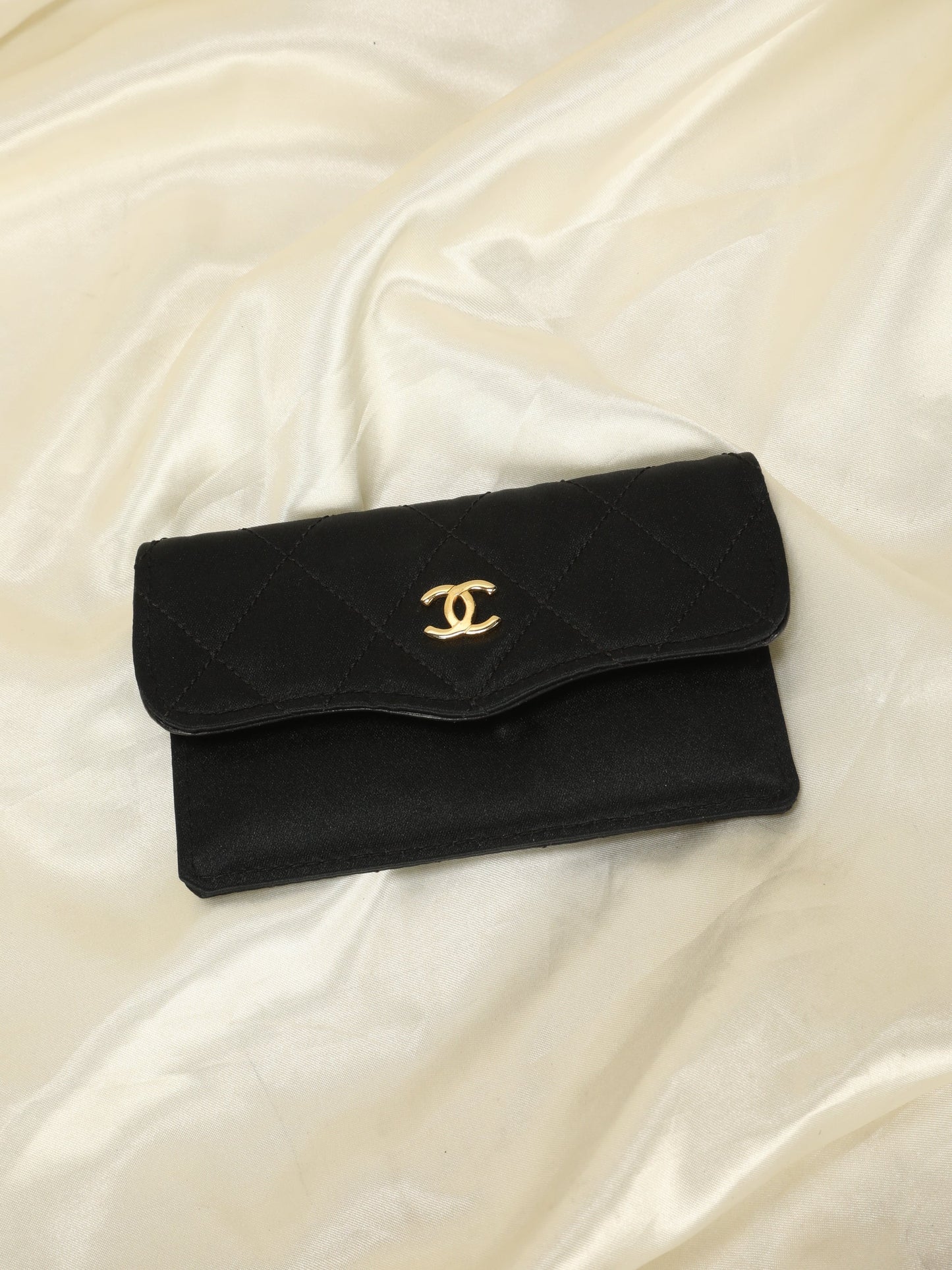 Extremely Rare Chanel Satin Bijoux Mini Bag & Wallet