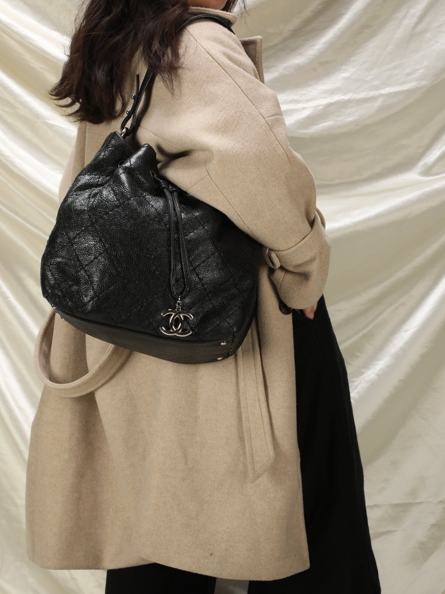 Chanel Caviar Quilted Bucket Bag
