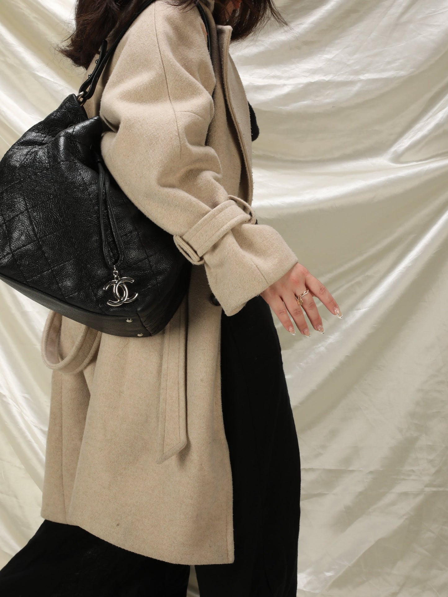 Chanel Caviar Quilted Bucket Bag