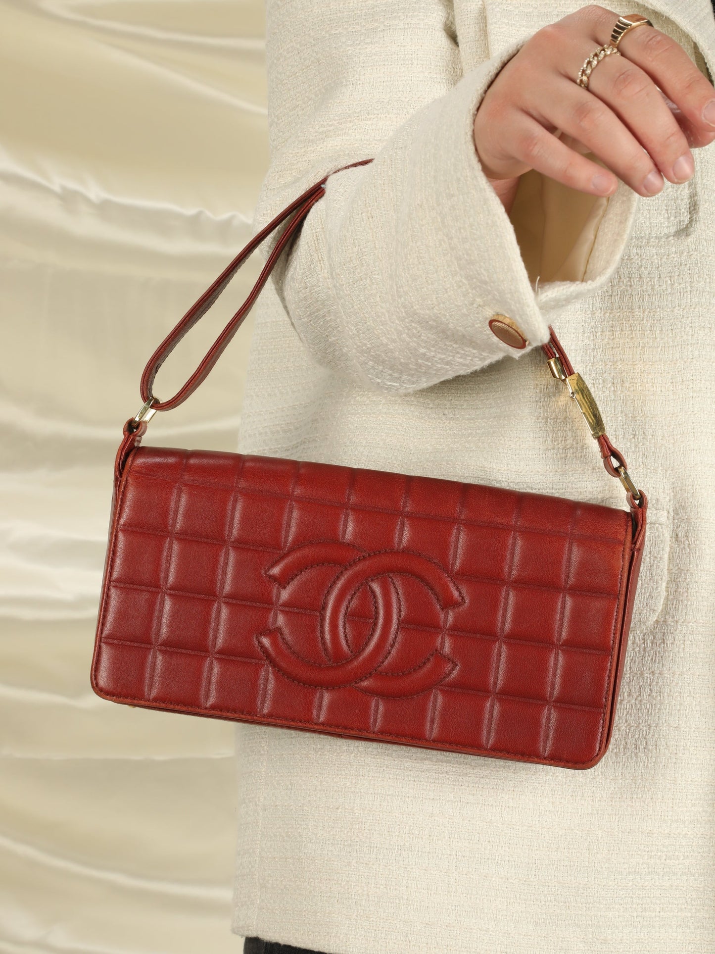 Chanel Burgundy Chocolate Bar