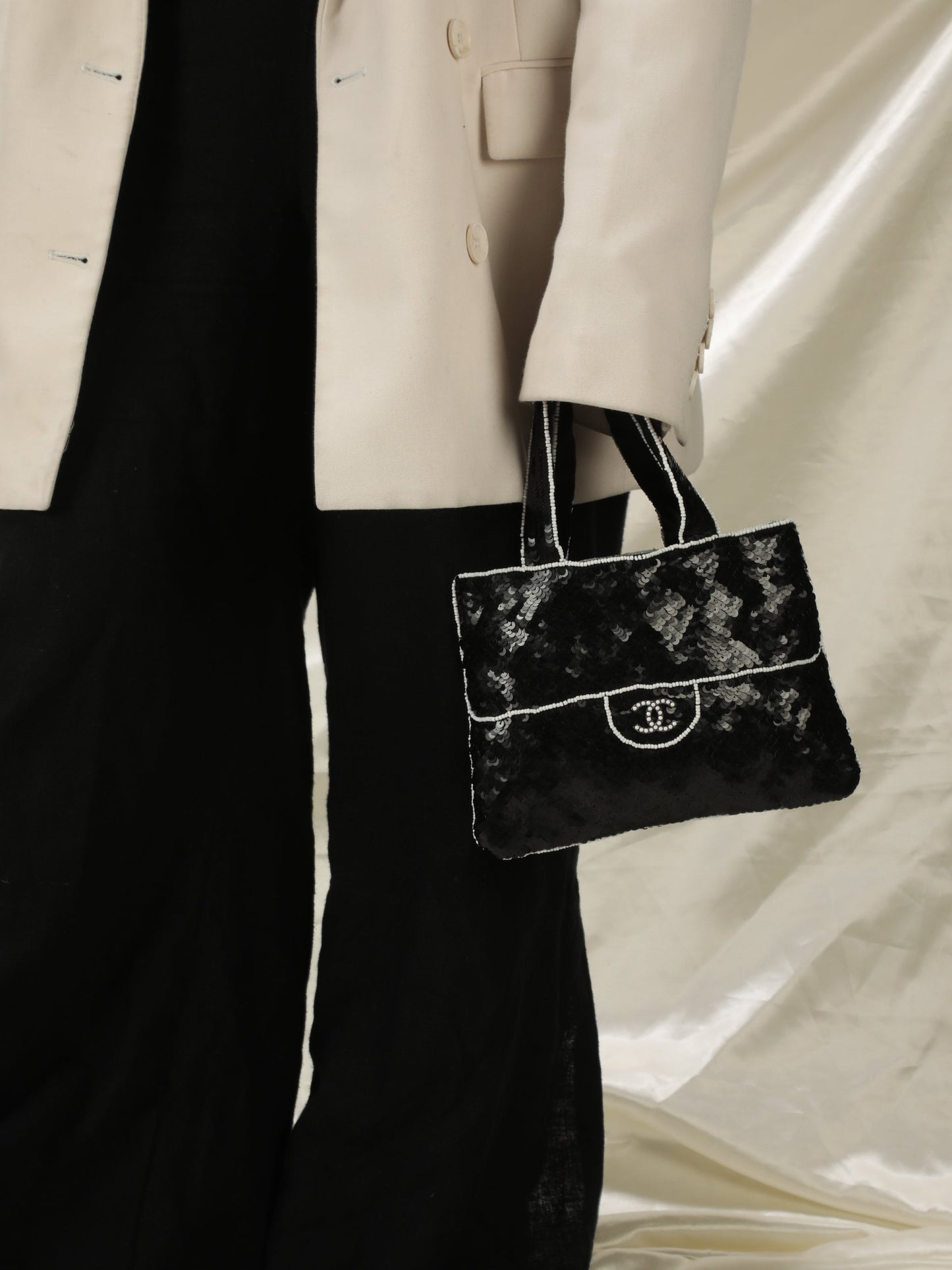 Extremely Rare Chanel Sequin Beaded Mini Bag