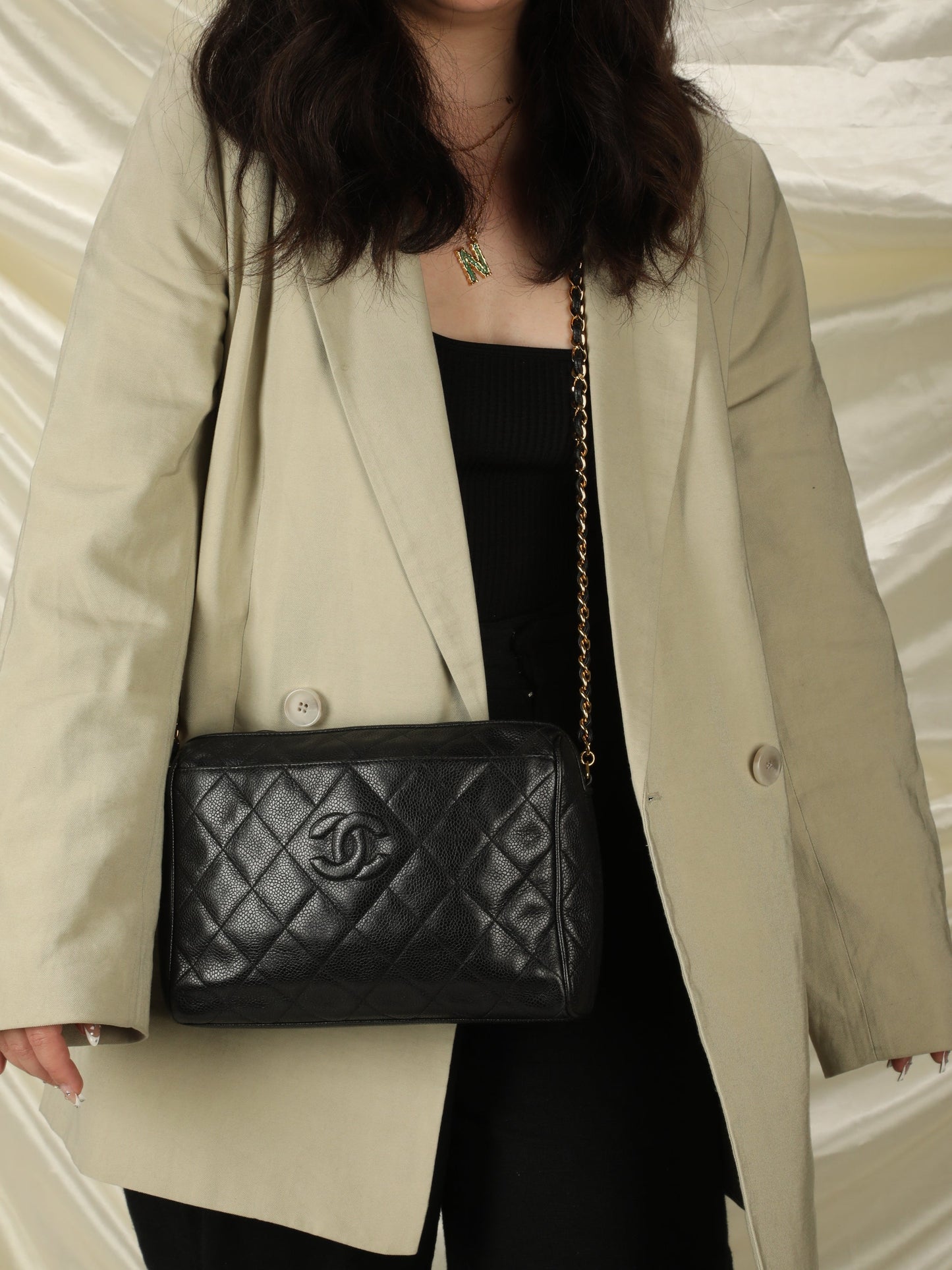 Chanel Timeless Caviar Camera Bag