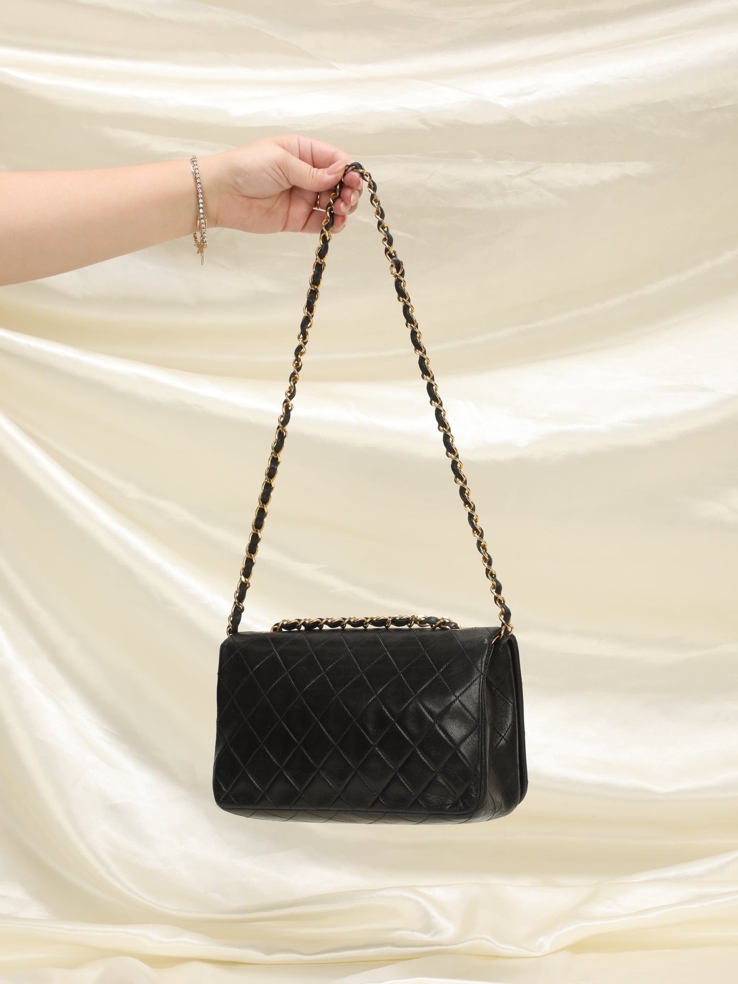 Chanel Medium Lambskin Turnlock Full Flap
