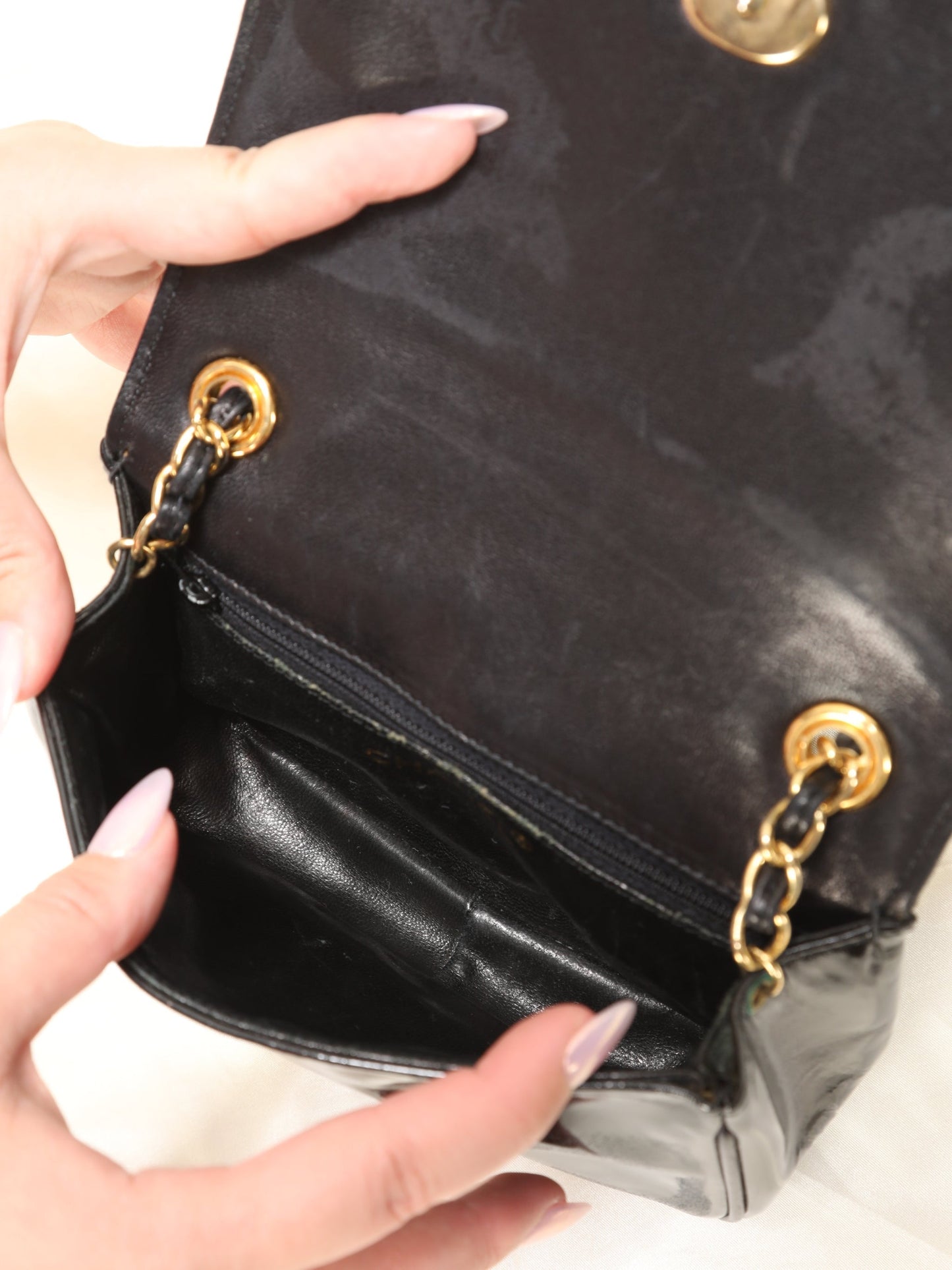 Chanel Patent Mini Flap Bag