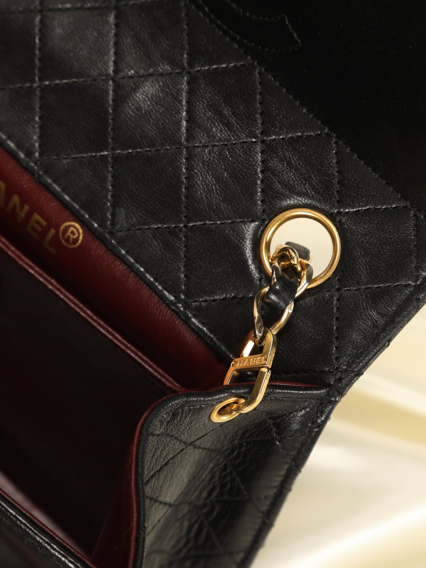 Extremely Rare Chanel Lambskin Trapezoid Bag