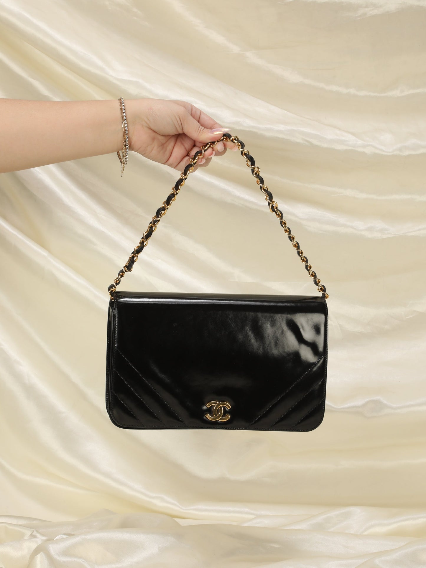 Chanel Patent Medium Full Flap