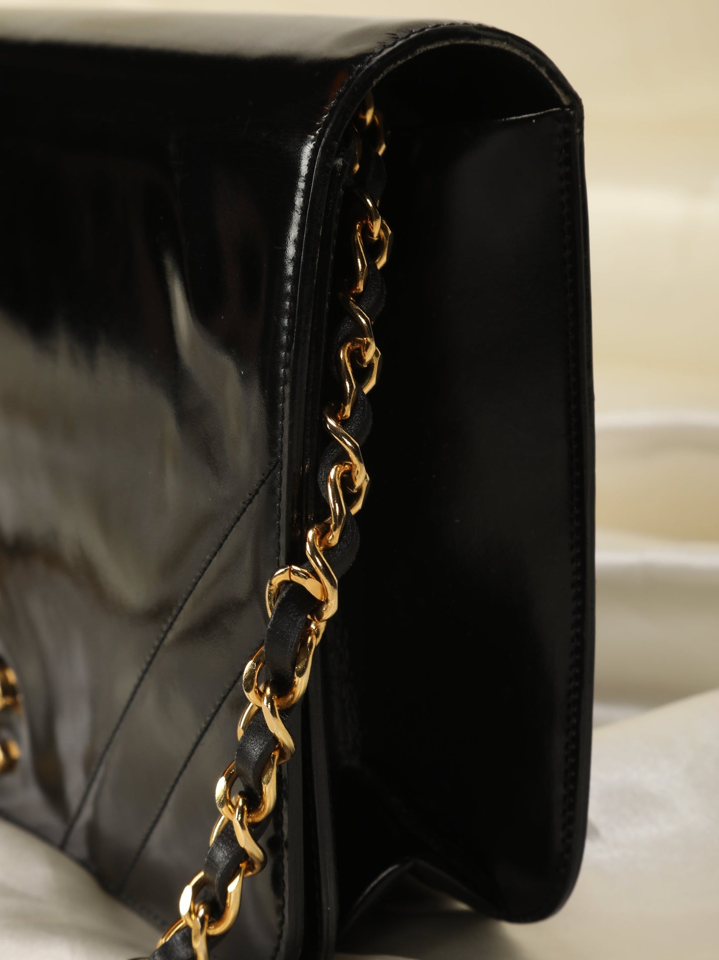 Chanel Patent Medium Full Flap