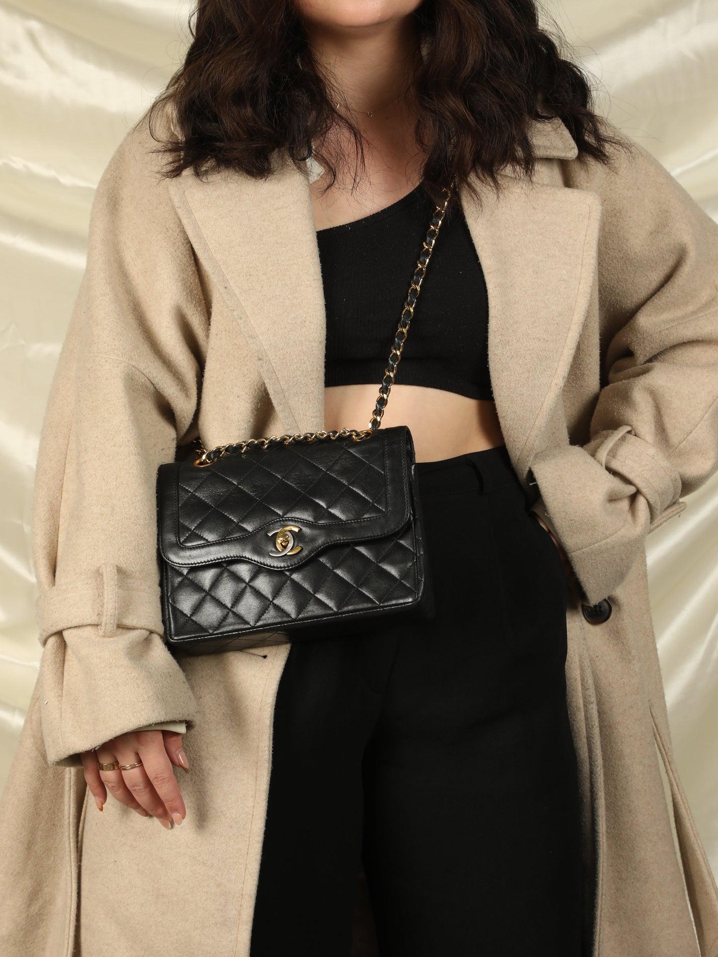 Chanel Two-Tone Double Flap Bag