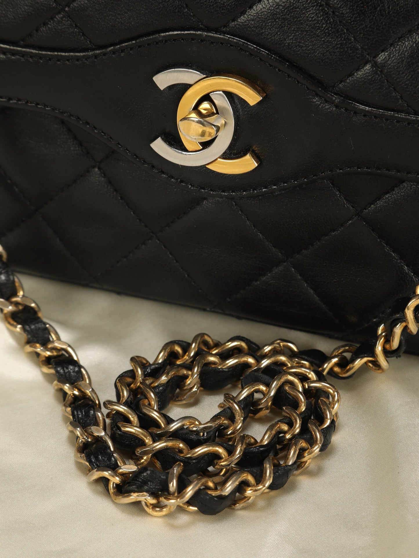 Chanel Two-Tone Medium Flap Bag