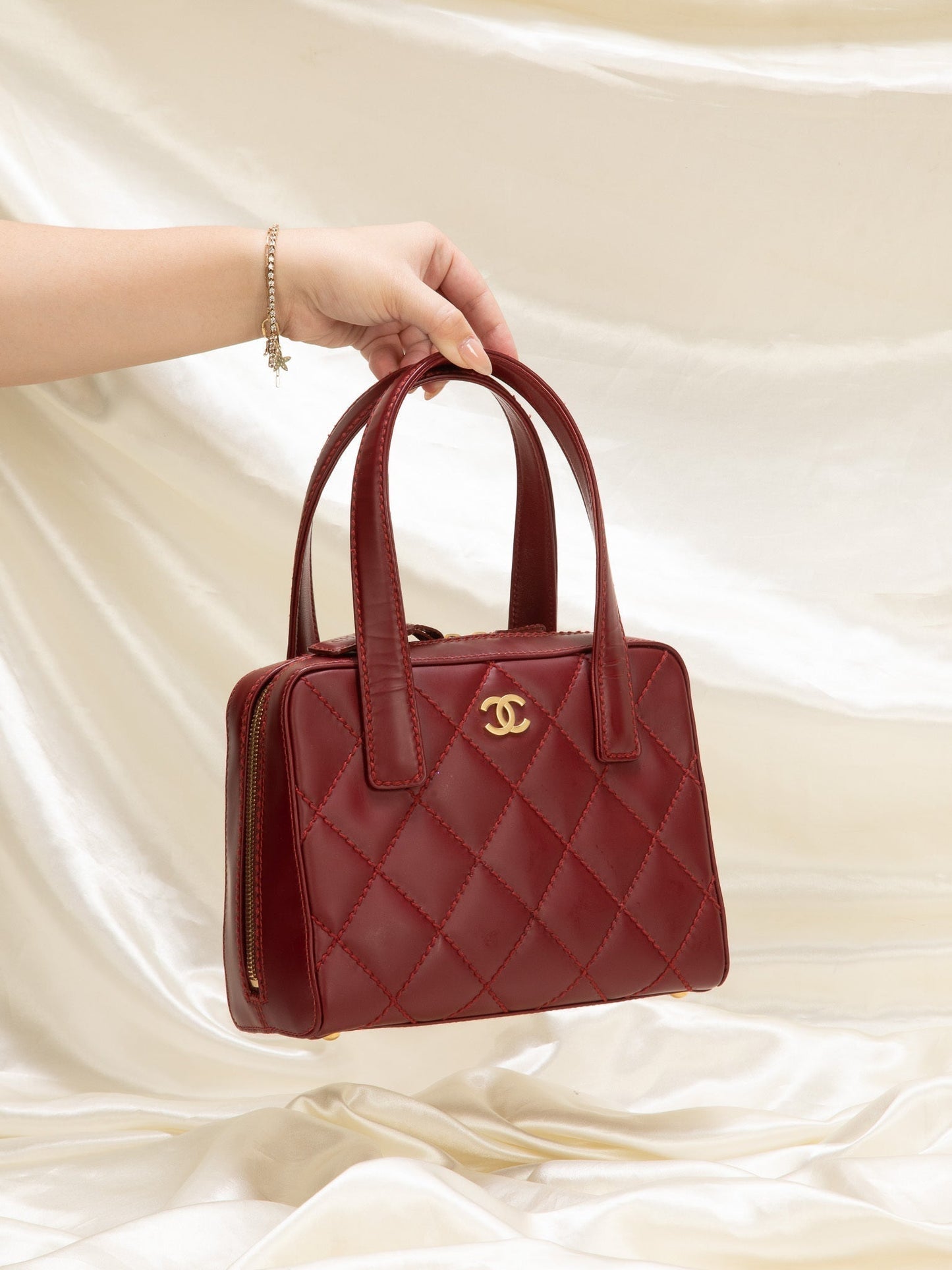 Chanel Quilted Bowler Bag